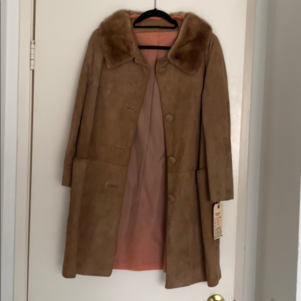 Vintage Suede Jacket with fur